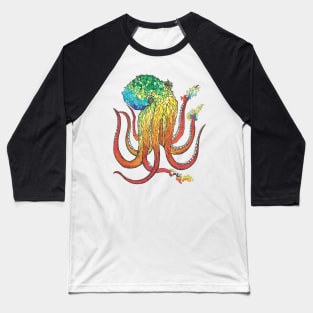 Existential Octopus Baseball T-Shirt